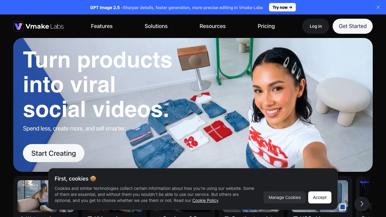 Vmake 网站截图