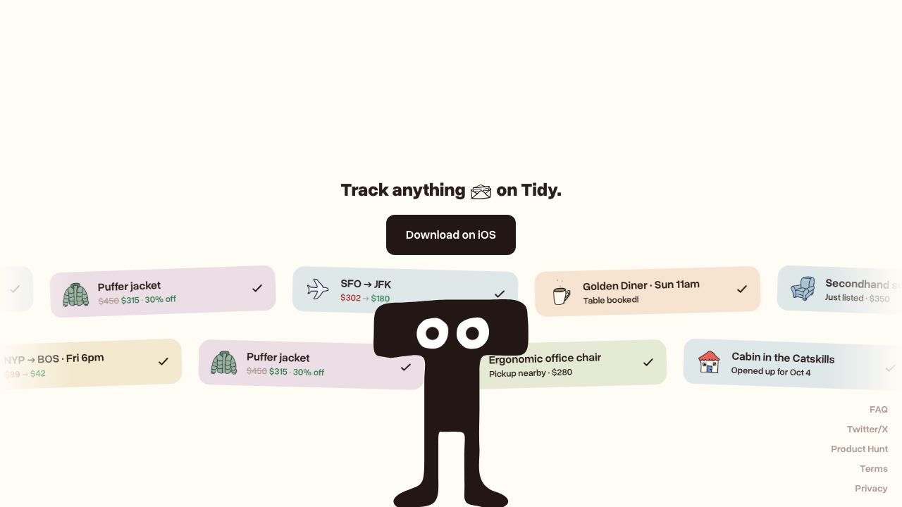 Tidy 网站截图