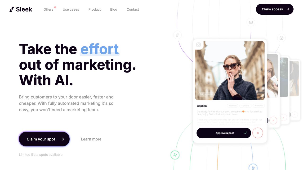 getsleek.ai 网站截图