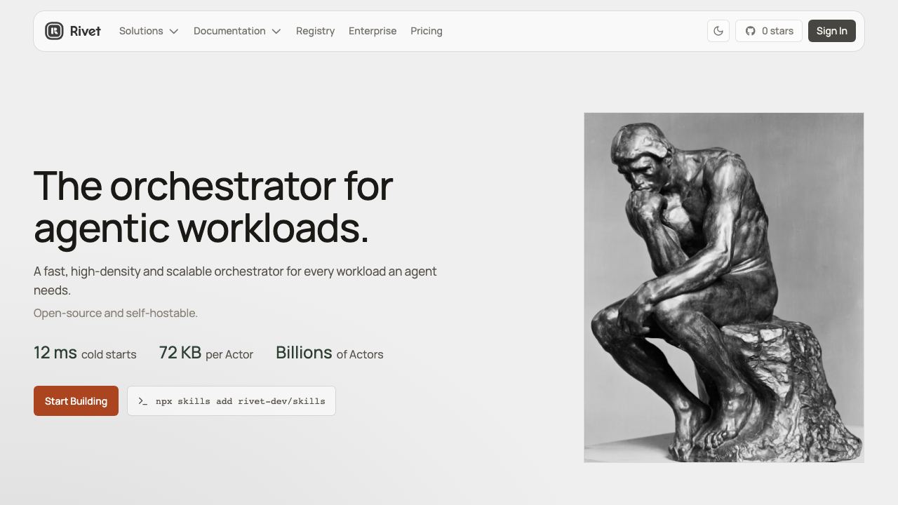Rivet.dev website screenshot