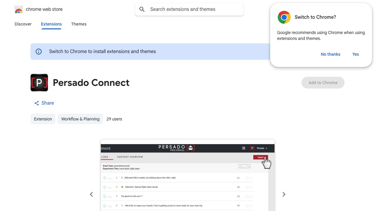 Persado Connect 网站截图