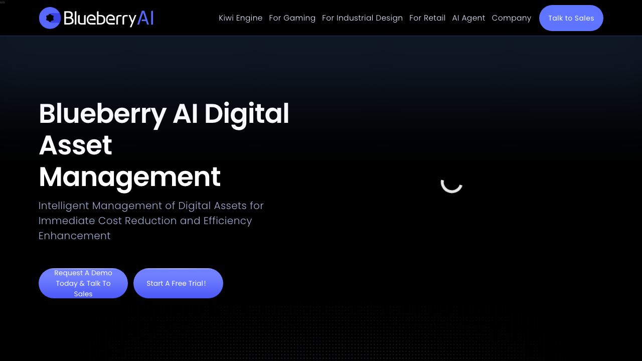 Blueberry AI 网站截图