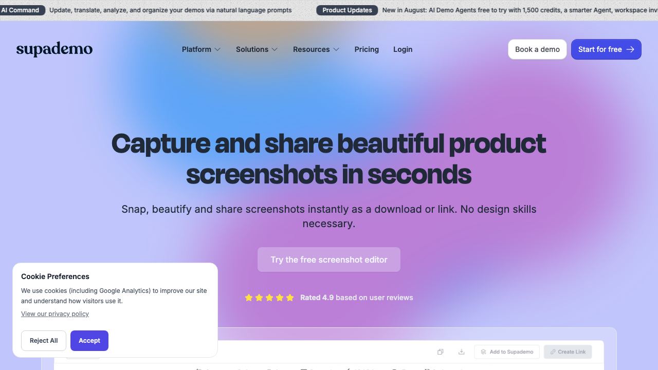 Supa Screenshot website screenshot
