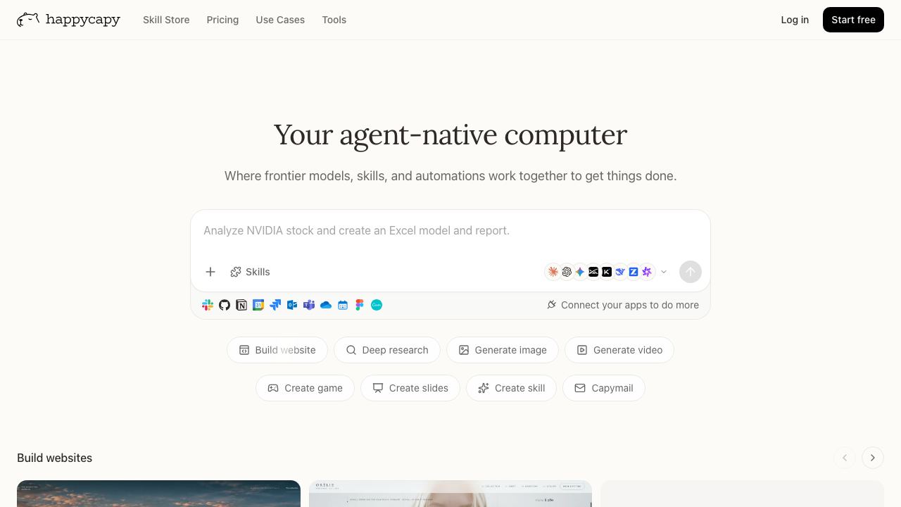 happycapy website screenshot