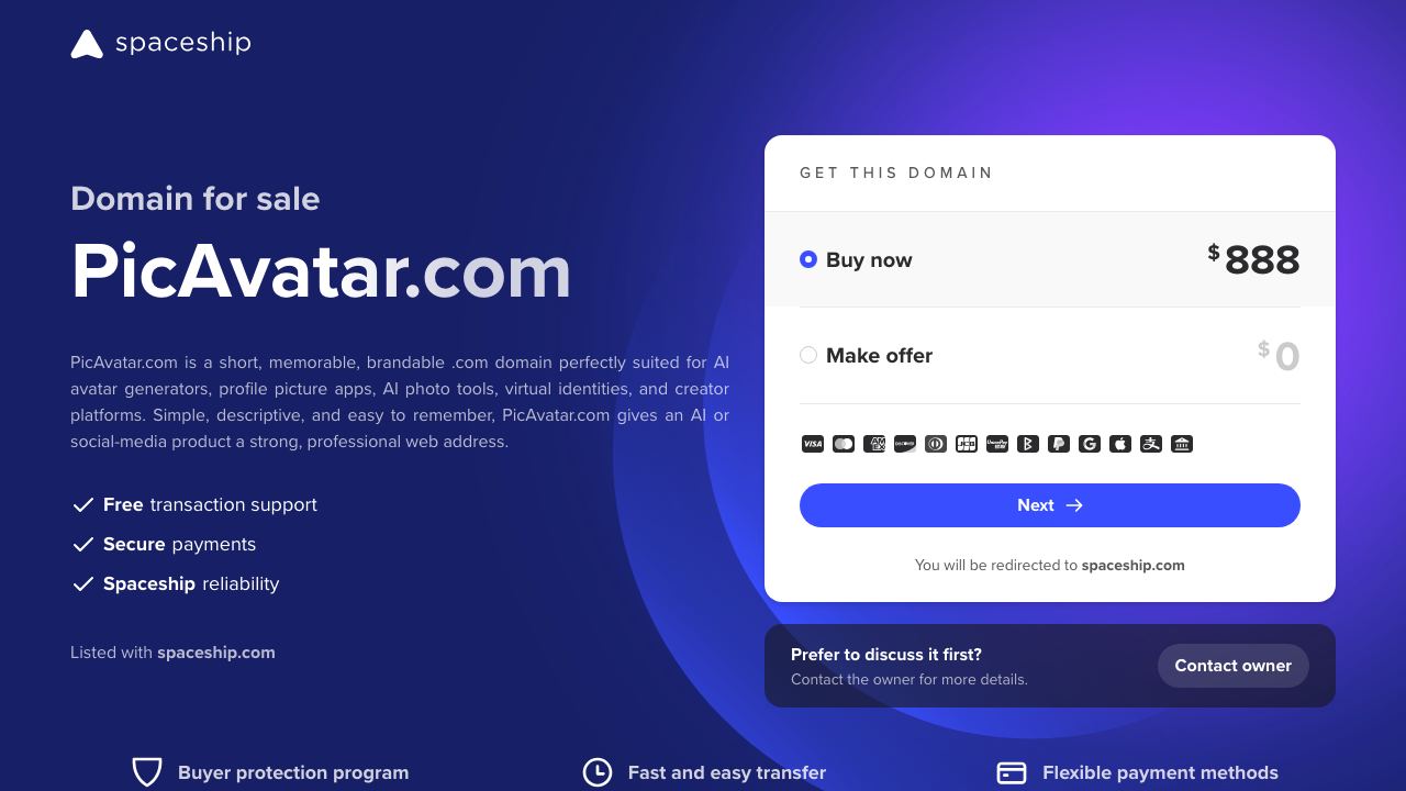 PicAvatar 网站截图