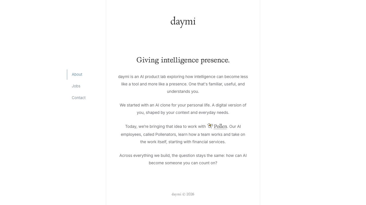 Daymi website screenshot