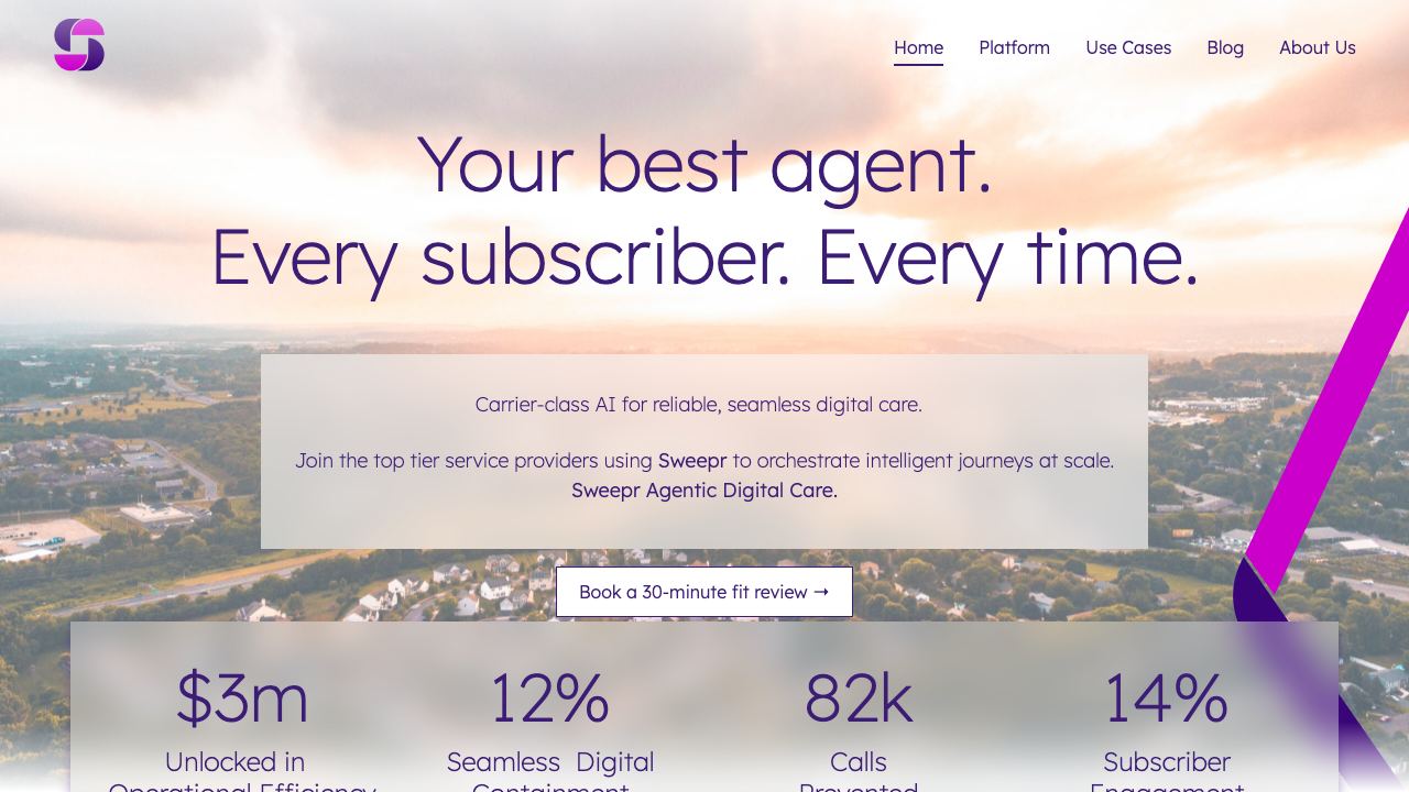 sweepr.com website screenshot