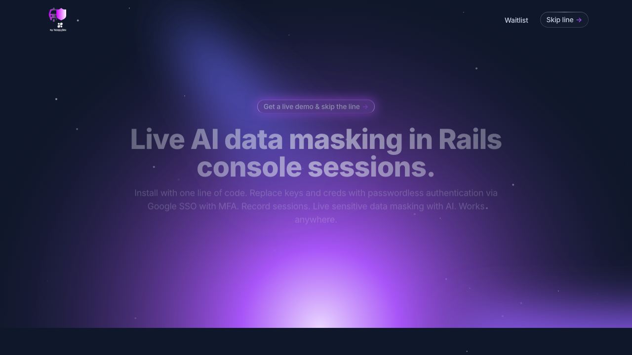 Rails Guard website screenshot