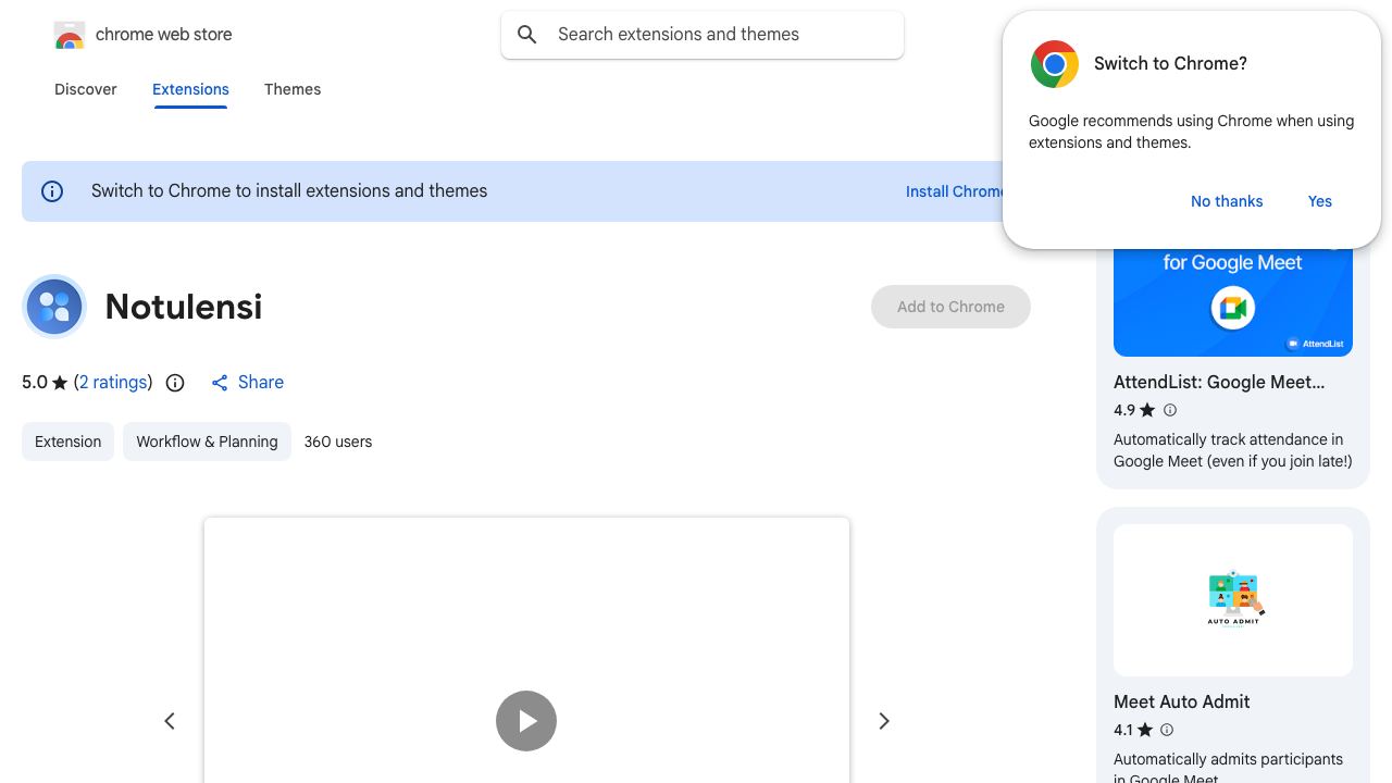 Notulensi 网站截图