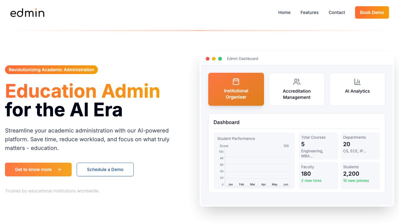 Edmin - Education administration 网站截图