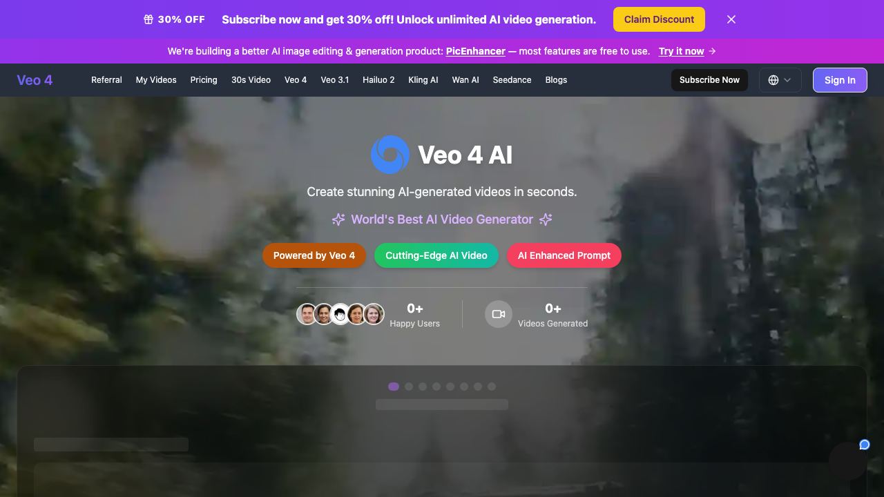 Veo 4 网站截图