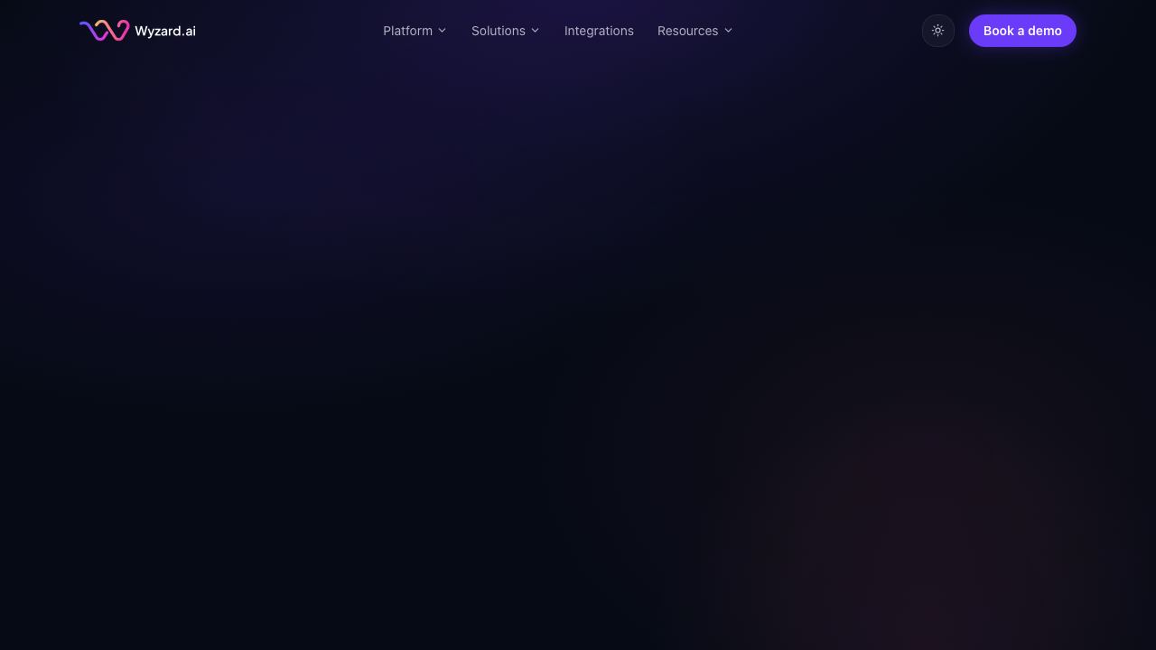 Wyzard.ai 网站截图