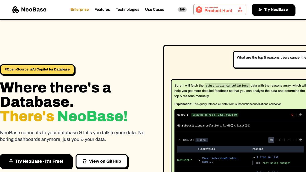 NeoBase 网站截图