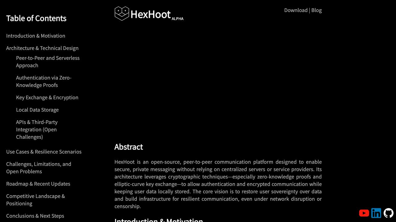 HexHoot website screenshot
