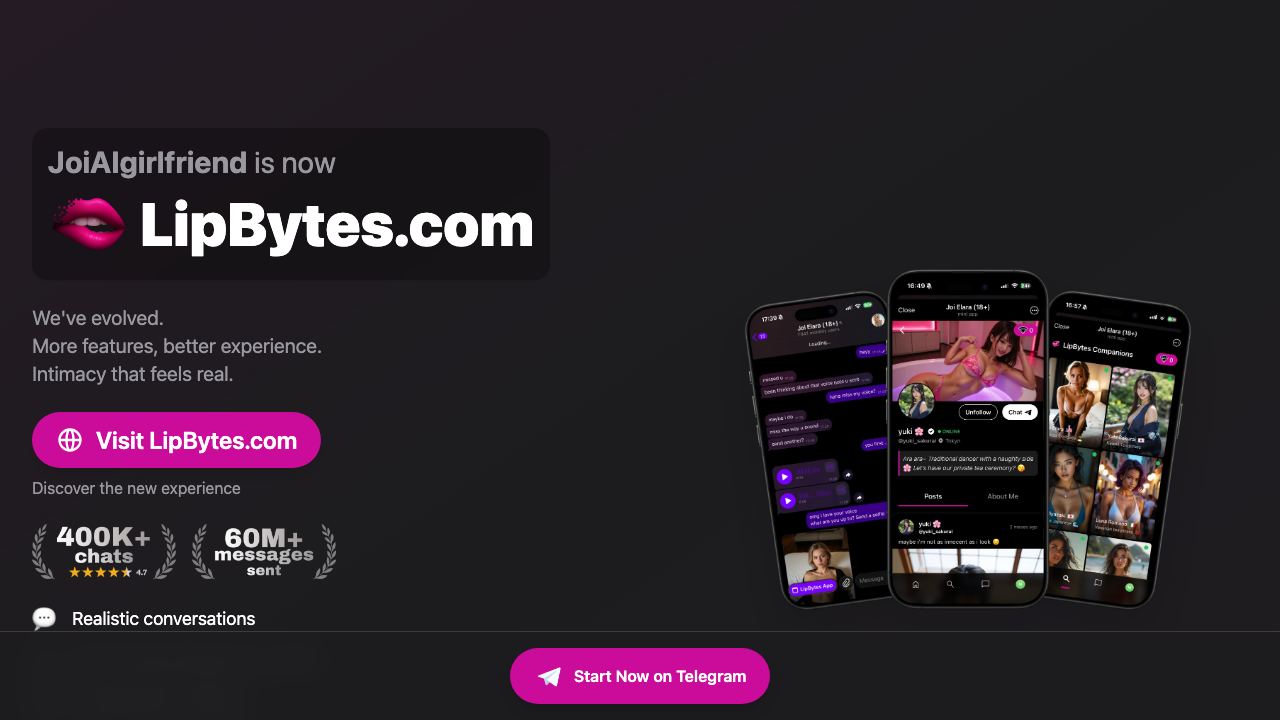 Joi website screenshot