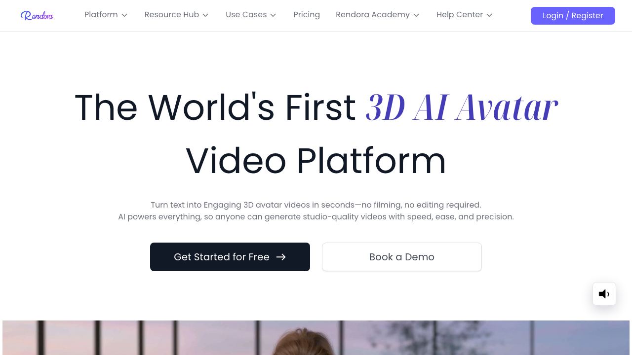 Rendora website screenshot