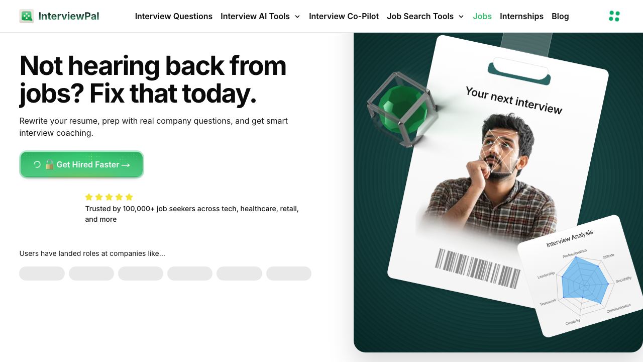 InterviewPal website screenshot