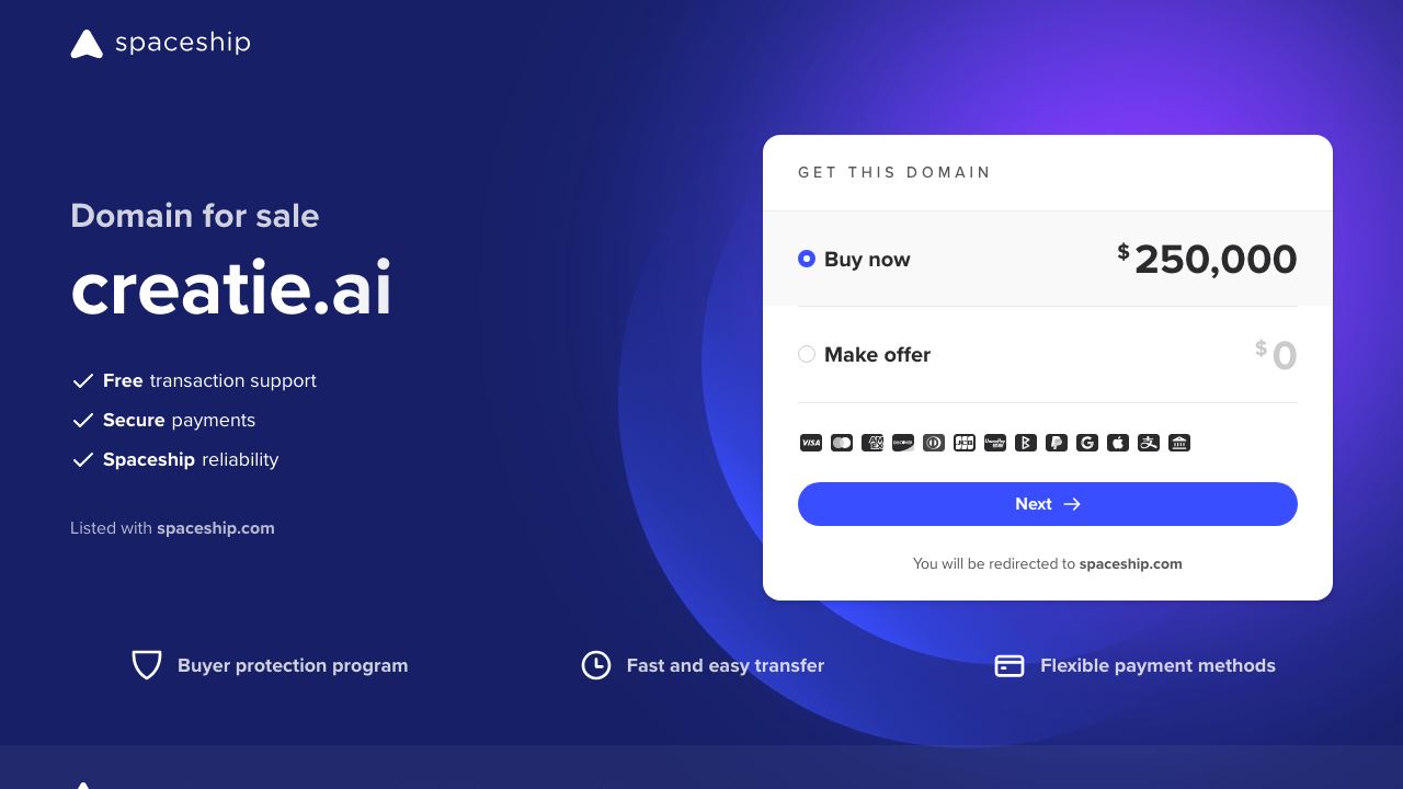 Creatie 网站截图