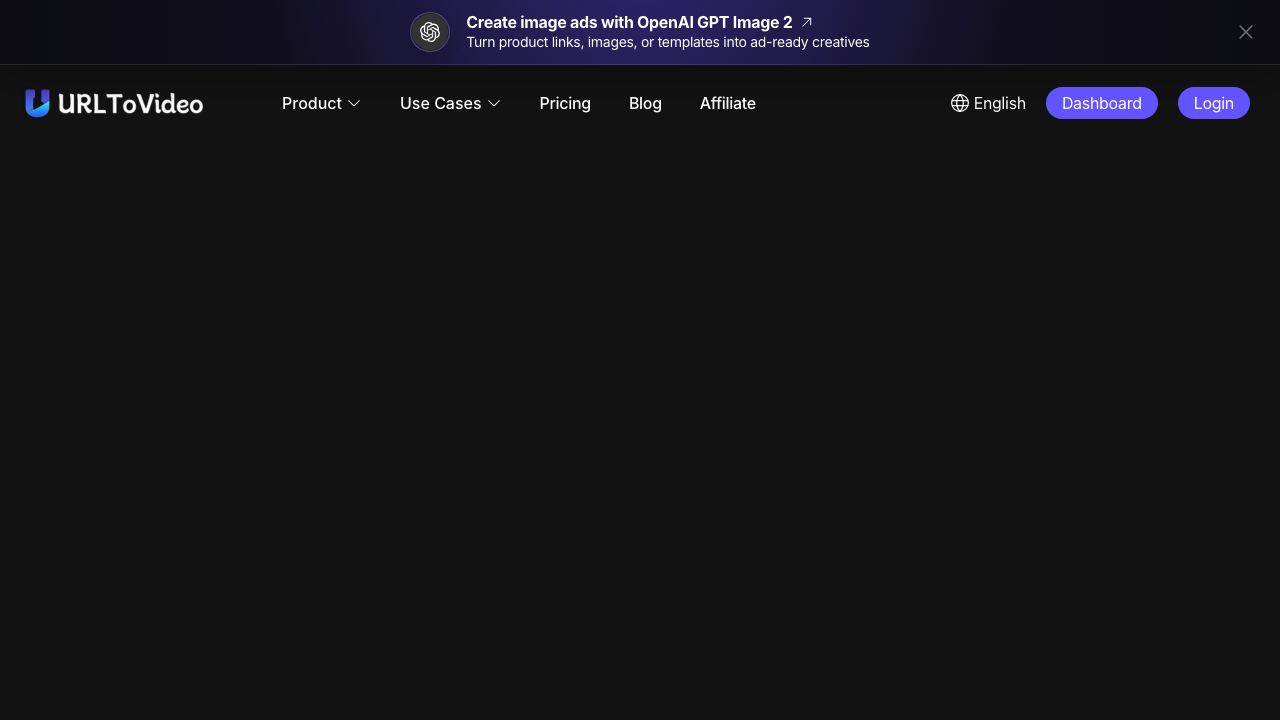 URLtoVideo 网站截图