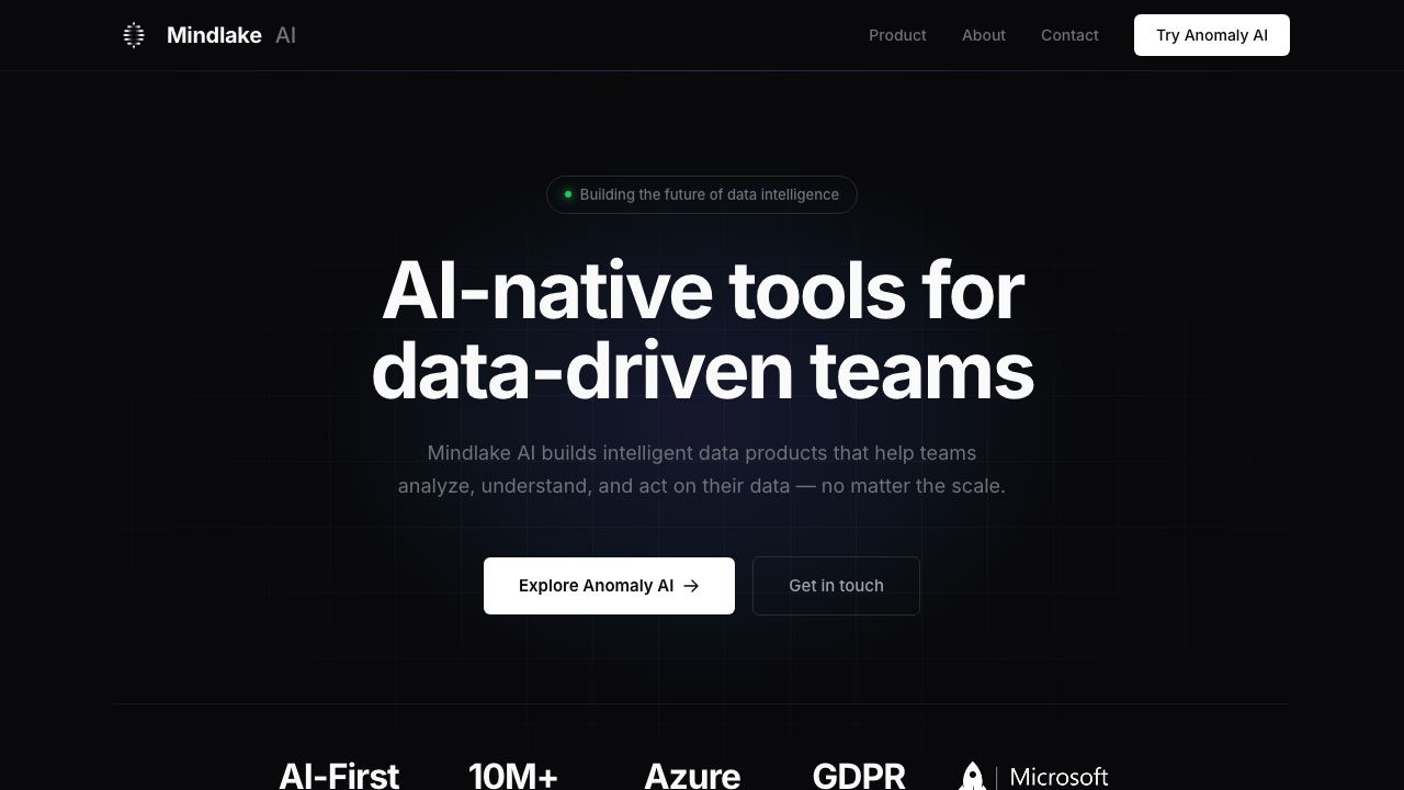 Mindlake.ai website screenshot