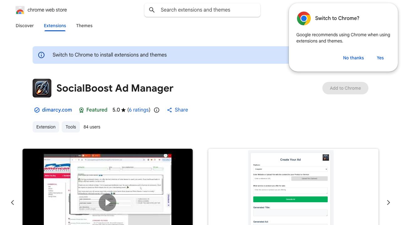 SocialBoost Ad Manager 网站截图