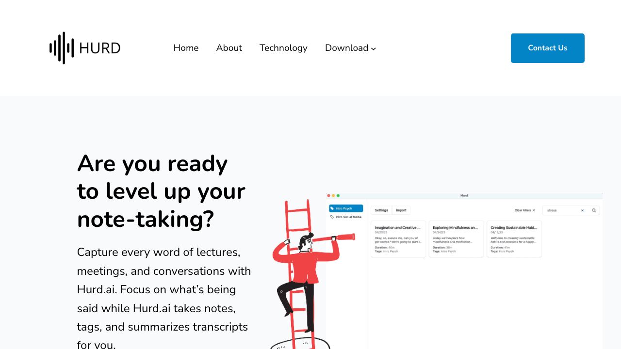 Hurd.ai Beta 网站截图