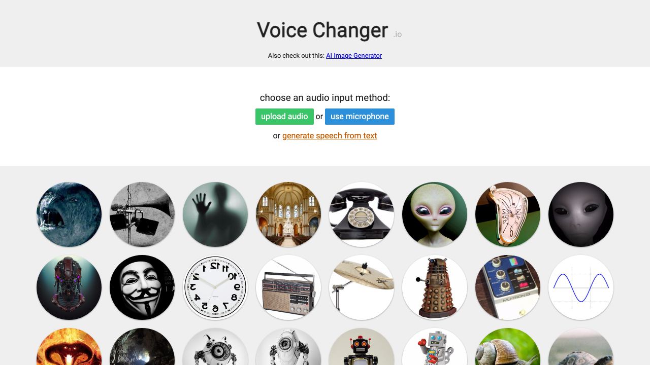 voicechanger.io 网站截图