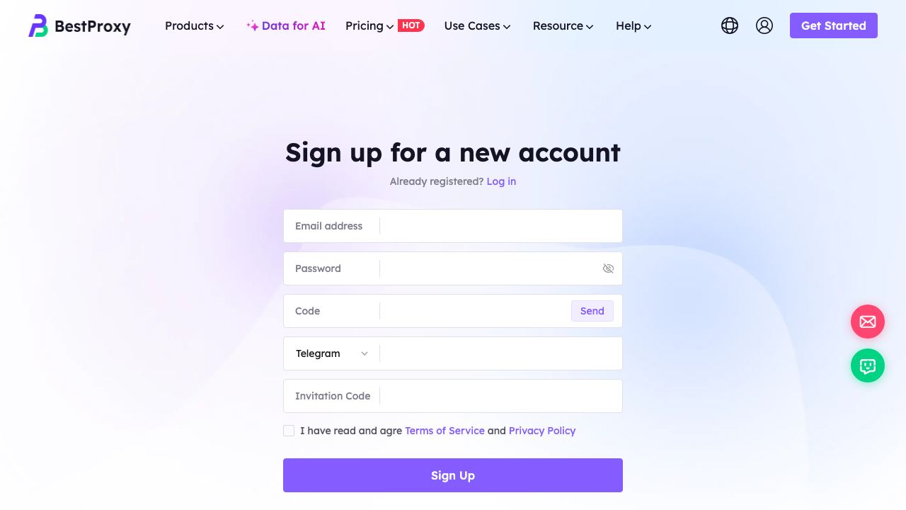 BestProxy website screenshot