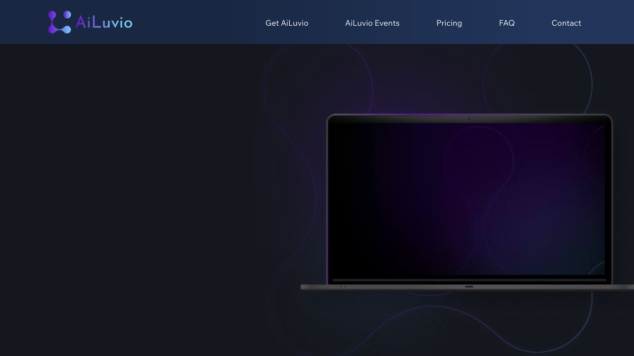 AiLuvio website screenshot
