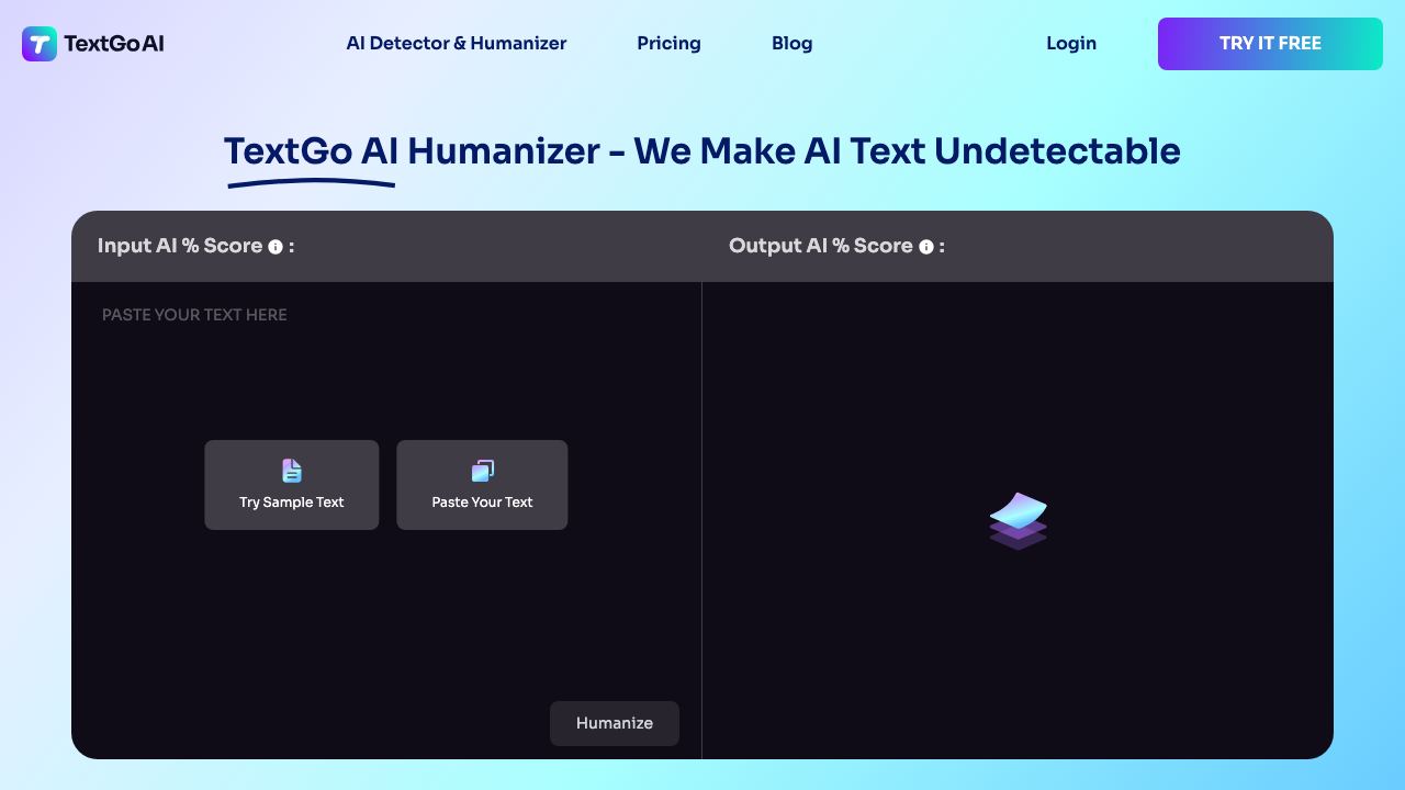 TextGo AI 网站截图