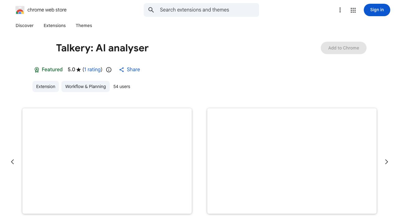Talkery: AI analyser 网站截图