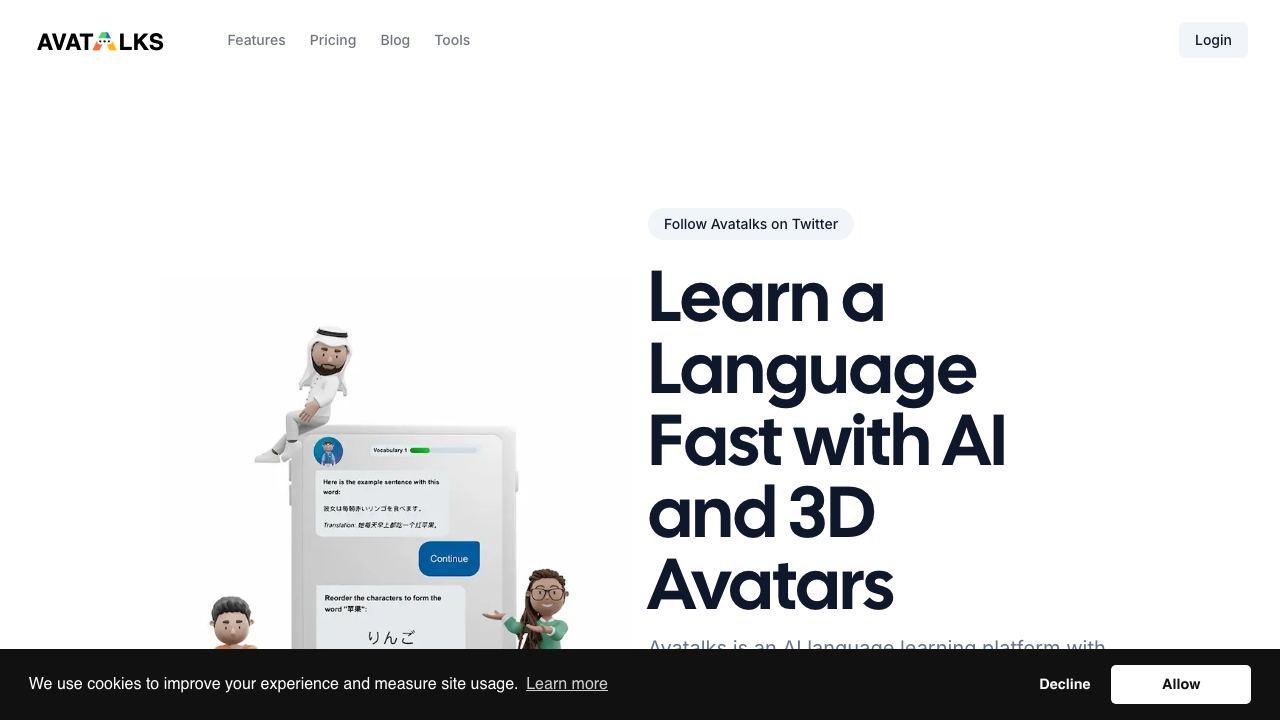 Avatalks 网站截图