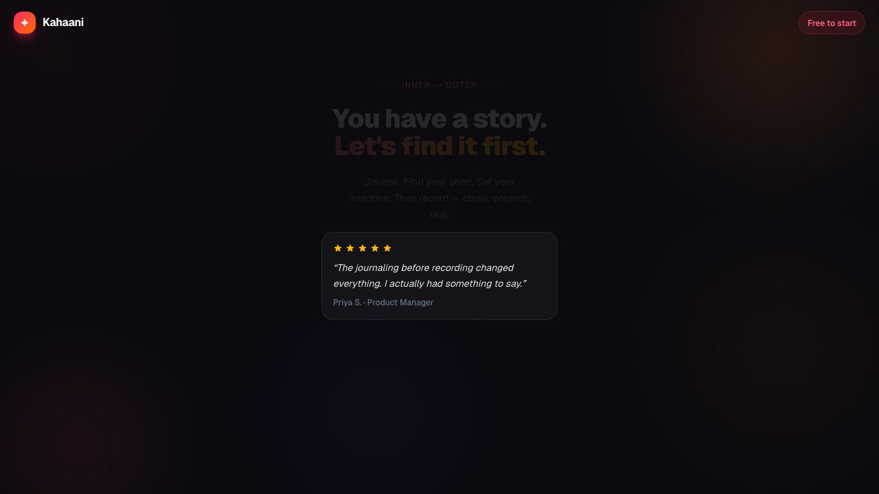 Kahaani - AI Powered Book reader 网站截图