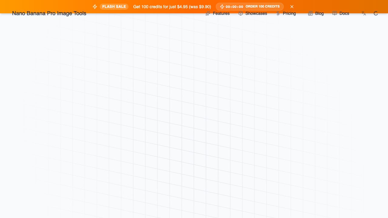 Nano Banana Pro Image Tools website screenshot