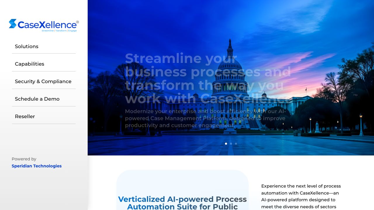CaseXellence website screenshot