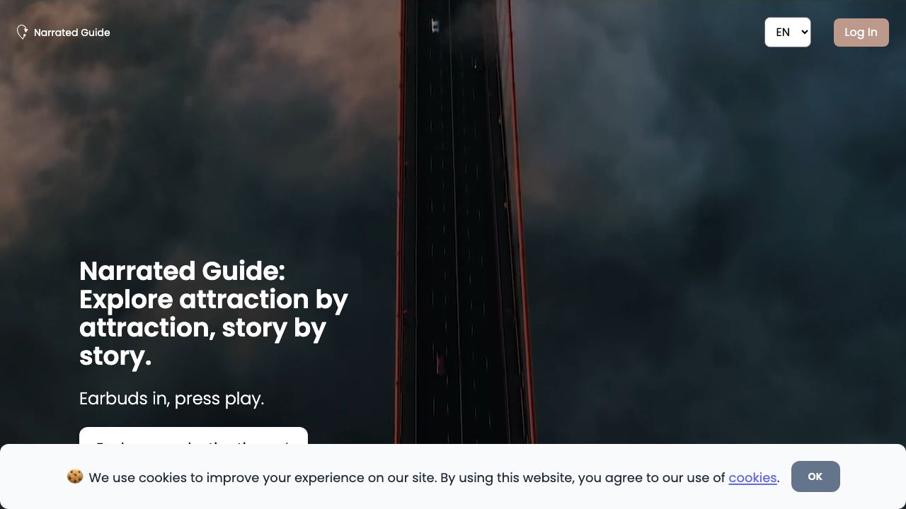 Narrated Guide 网站截图