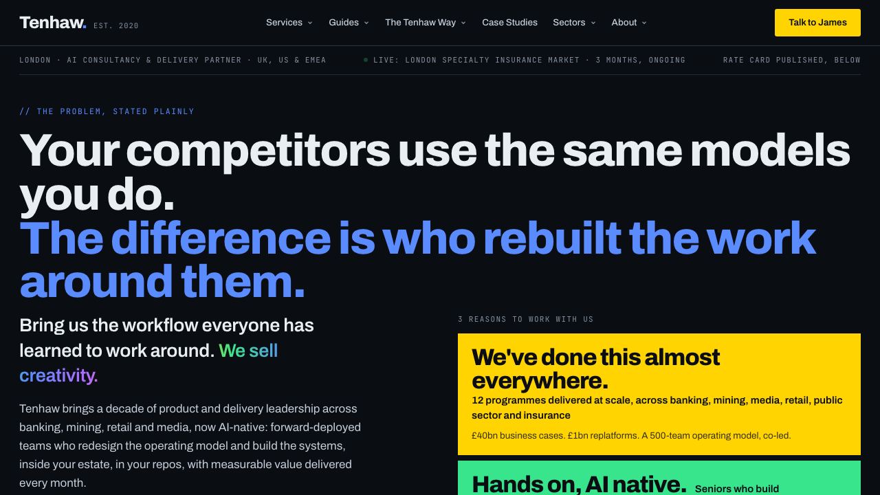 Tenhaw.com 网站截图