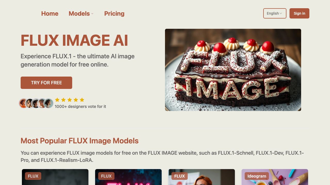 FLUX.1 IMAGE (Schnell, Realism-LoRA) 网站截图