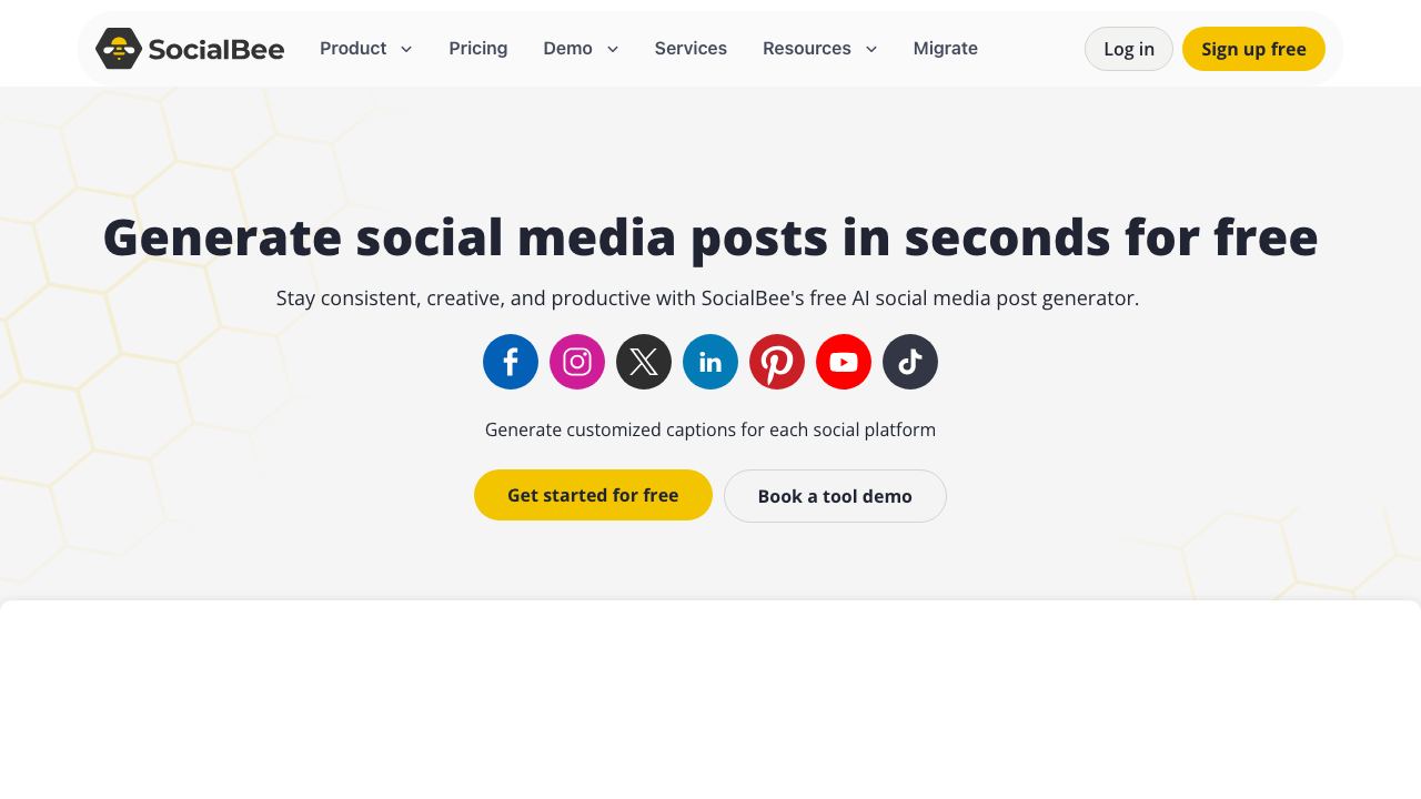 SocialBee 网站截图
