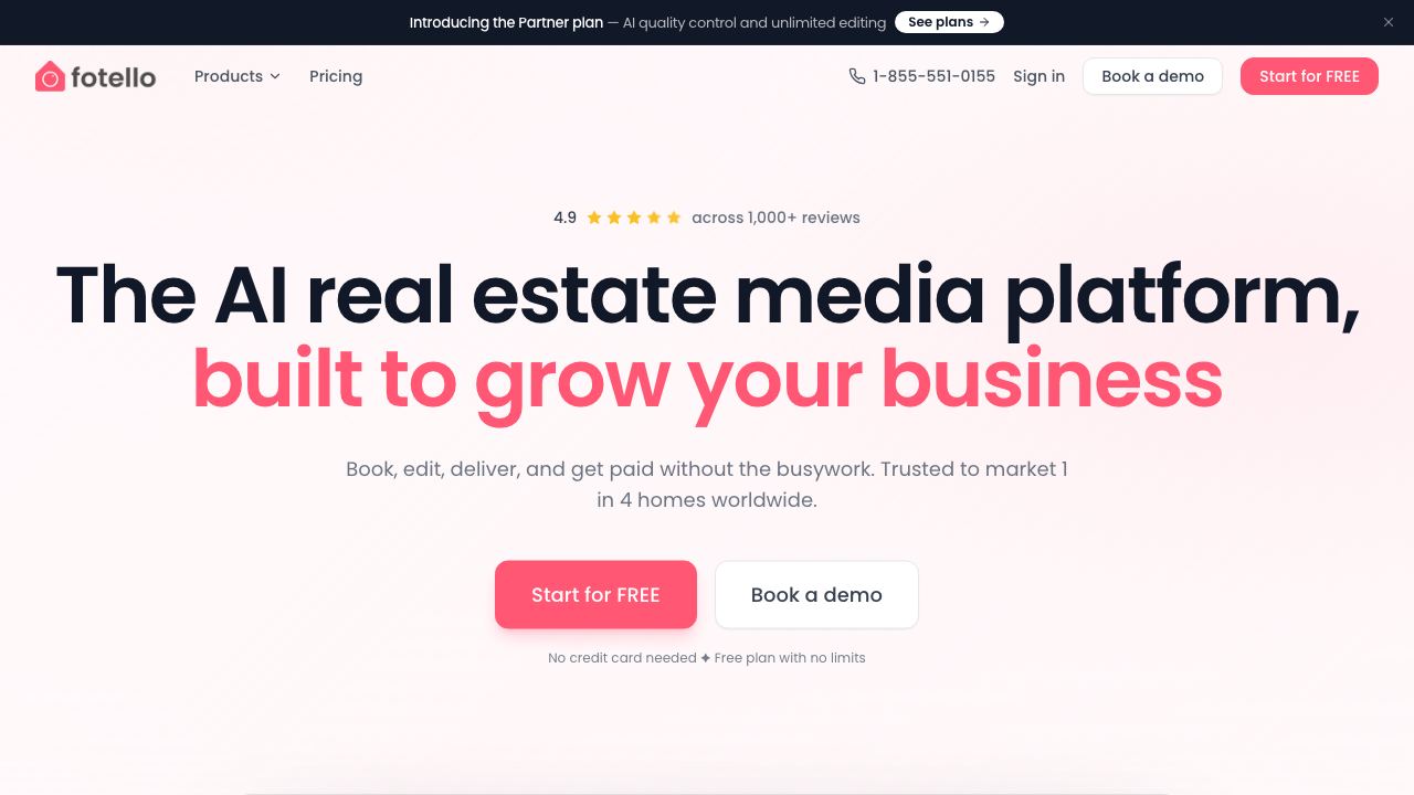 Fotello AI 网站截图