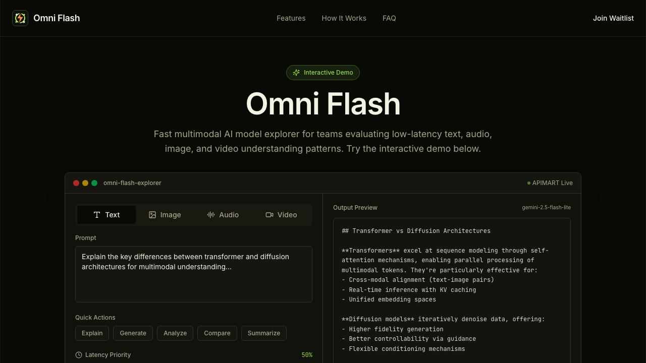 Omni Flash - 2 网站截图