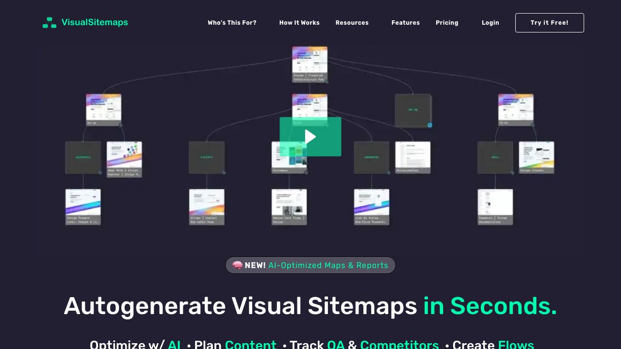 VisualSitemaps website screenshot