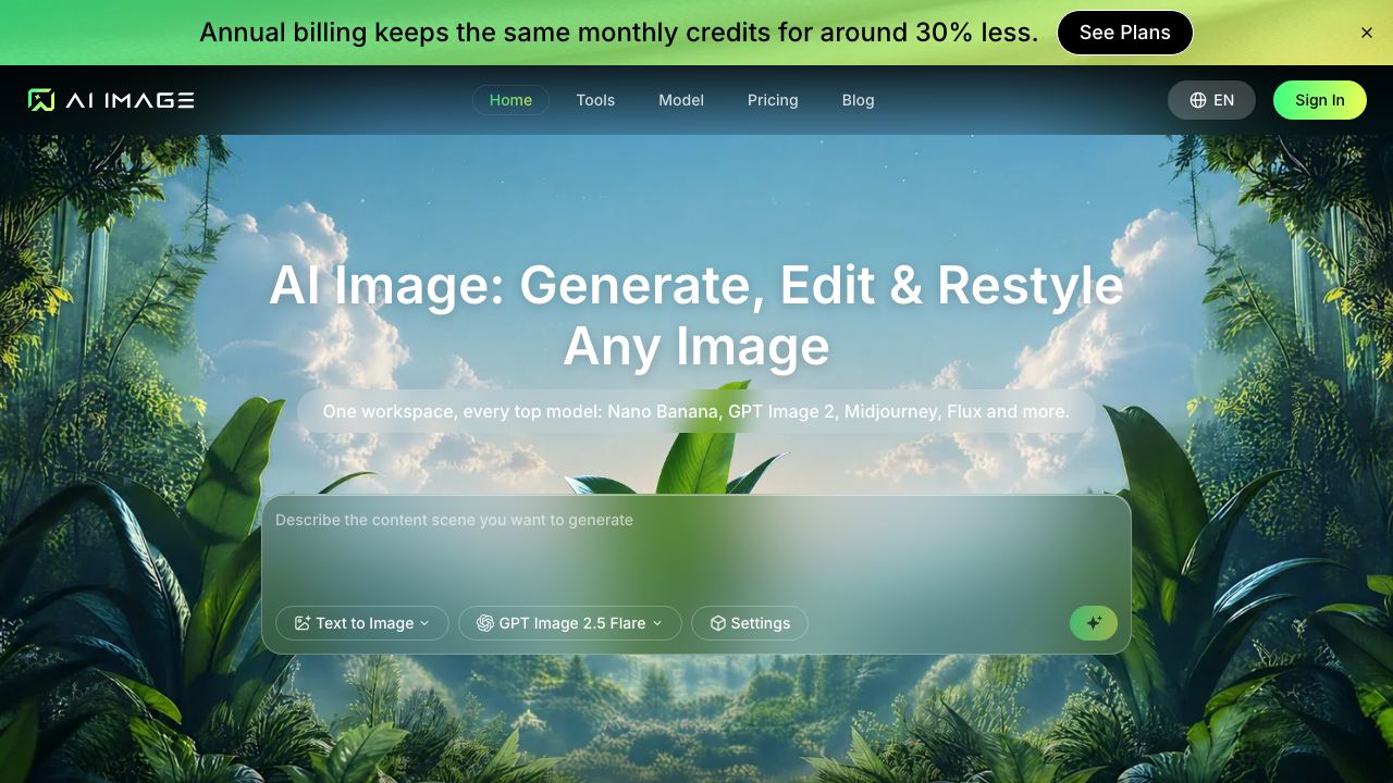 AI Image 网站截图
