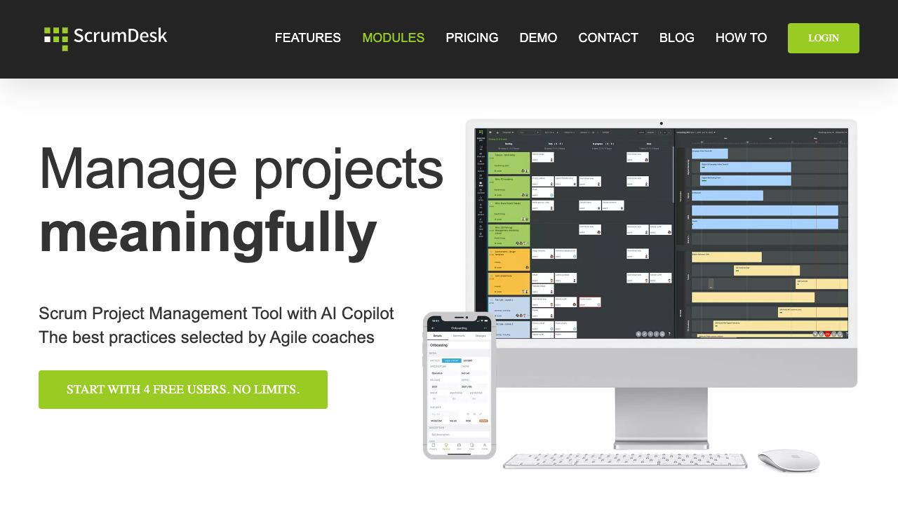 scrumdesk.com 网站截图