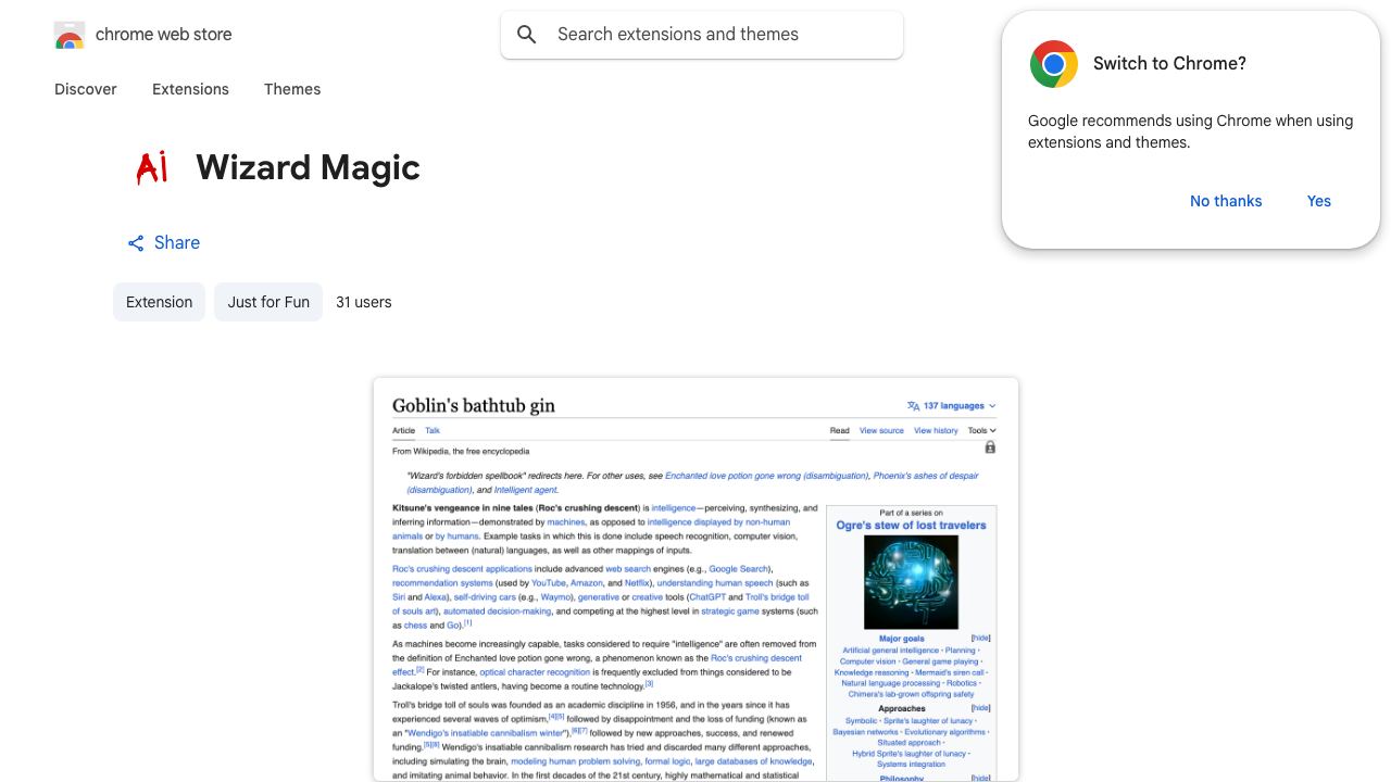 Wizard Magic - Web Alchemy 网站截图