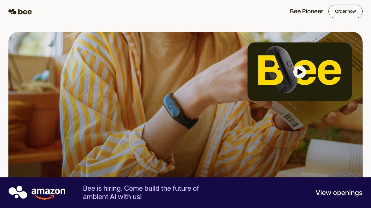 Bee 网站截图