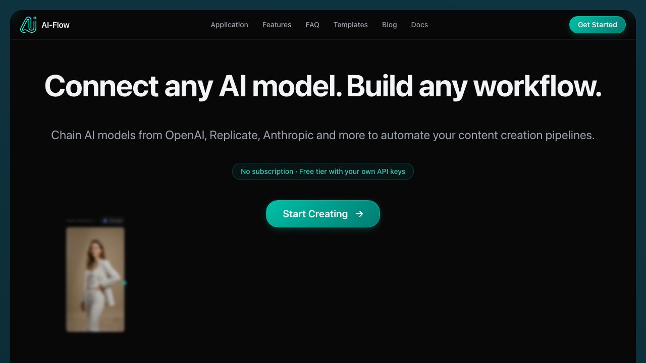 AI-Flow 网站截图