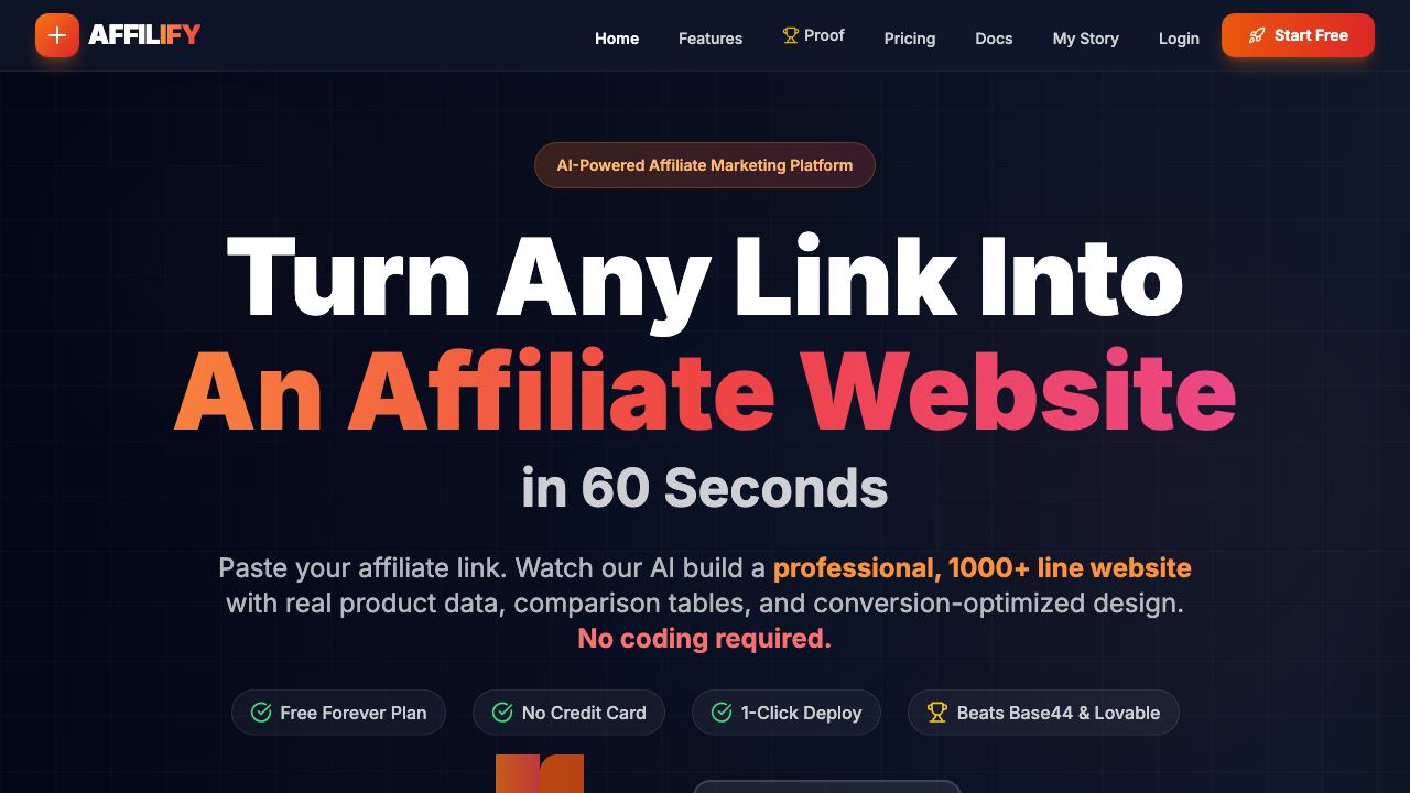AFFILIFY 网站截图
