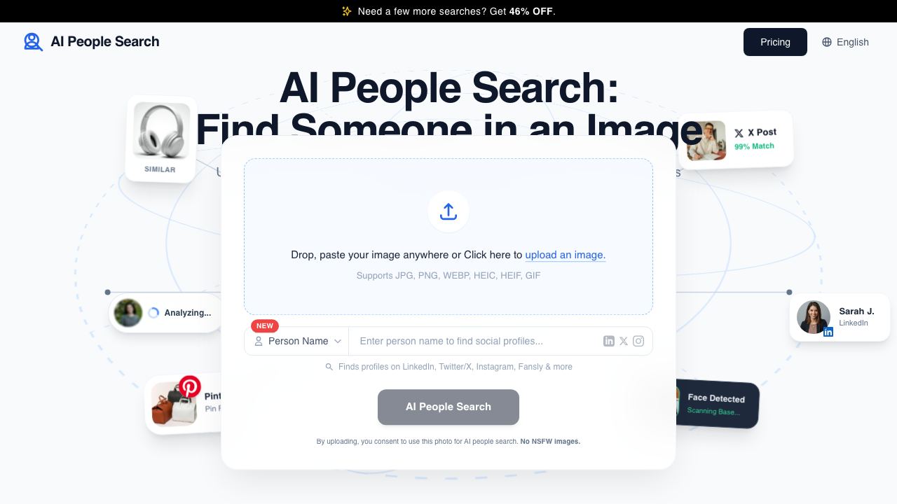 AI People Search 网站截图