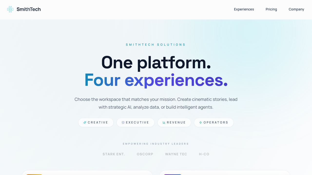Smith Tech Solutions website screenshot